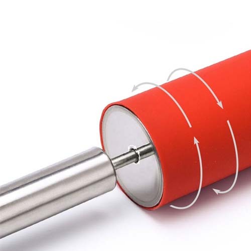 Silicone Rolling Pin Non-Stick Steel Handle