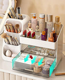 Luxury Cosmetic Box With Makeup Brush Organizer