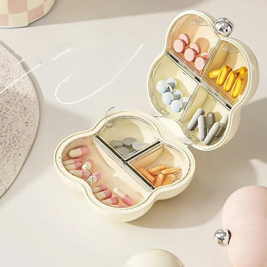 Portable Flower Shaped Pill Organizer