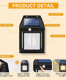 Solar Wall Lamp Light Motion Sensor