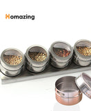 Magnetic Spice Jars Rack 3Pcs