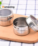 Magnetic Spice Jars Rack 3Pcs