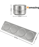 Magnetic Spice Jars Rack 3Pcs