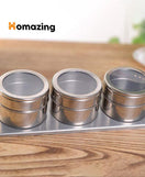 Magnetic Spice Jars Rack 3Pcs