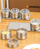 Magnetic Spice Jars Rack 3Pcs