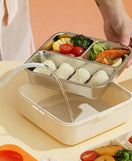 Stainless Steel Lunch Box With Spoon Heavy Quality