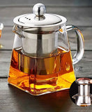 Glass Teapot Jug With Infuse