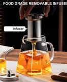 Glass Teapot Jug With Infuse