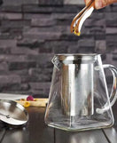 Glass Teapot Jug With Infuse