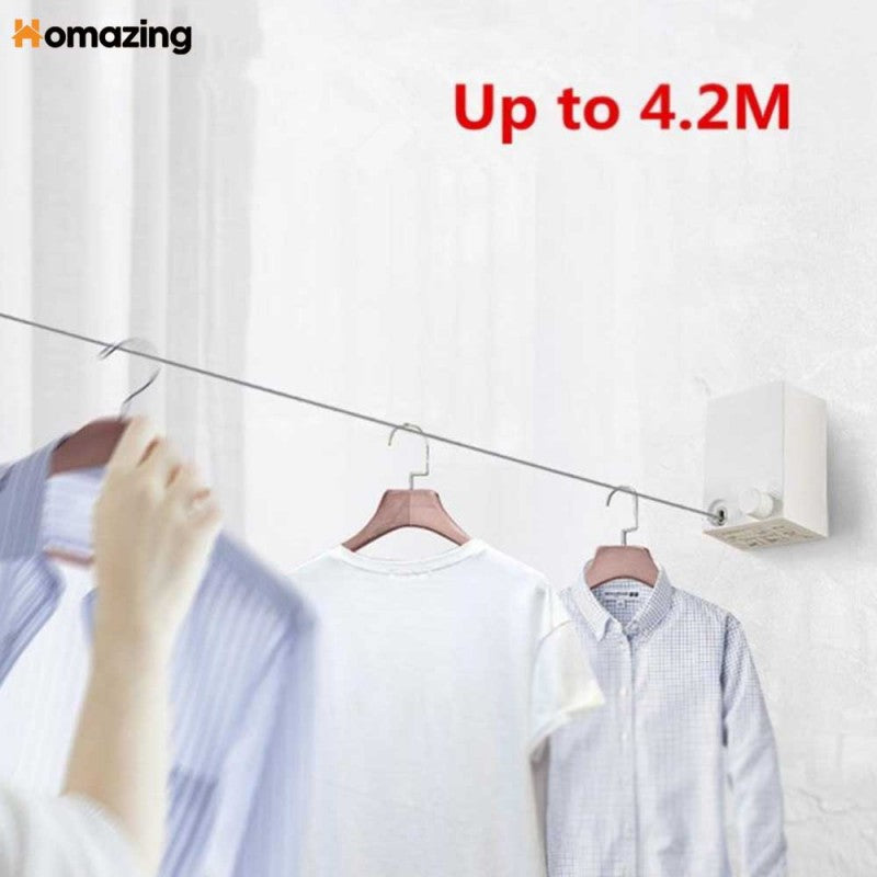 Telescopic Clothesline Wall Hanger