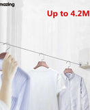 Telescopic Clothesline Wall Hanger
