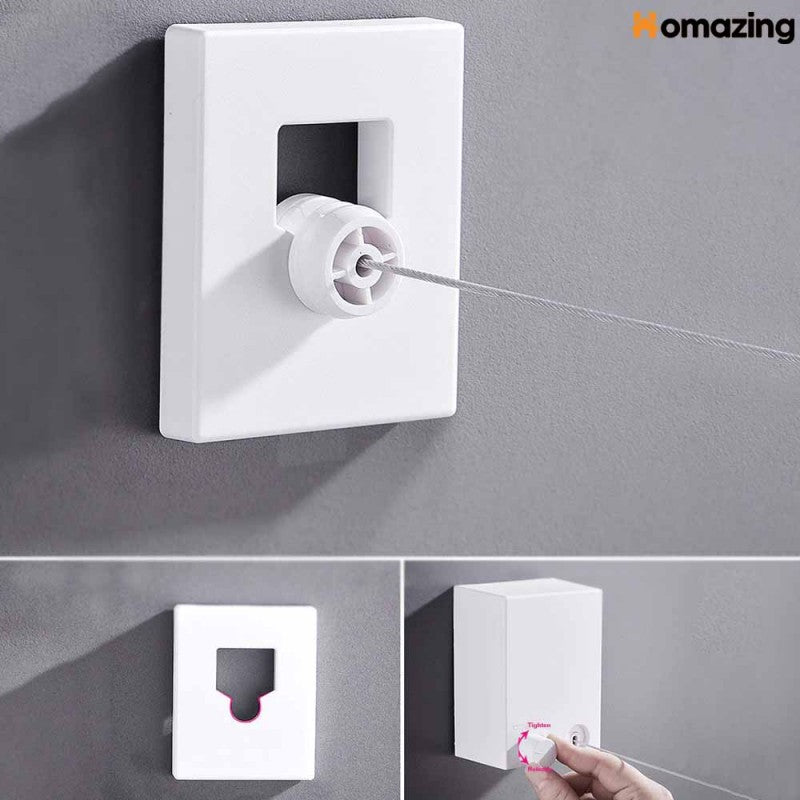 Telescopic Clothesline Wall Hanger