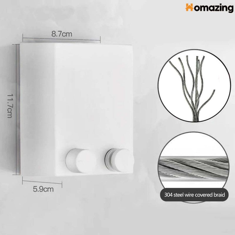 Telescopic Clothesline Wall Hanger