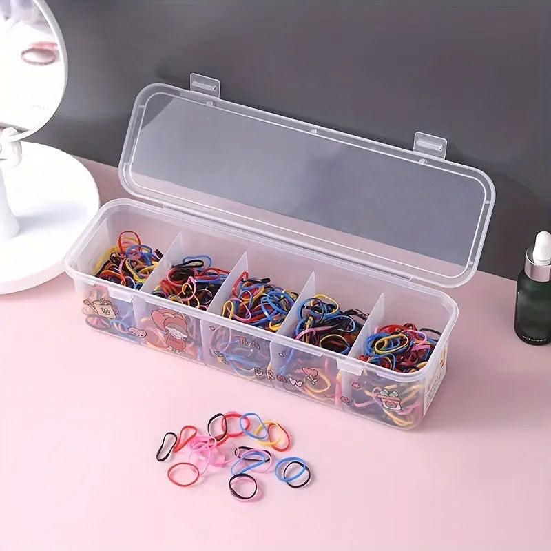 Transparent Storage Box With 5 Compartment