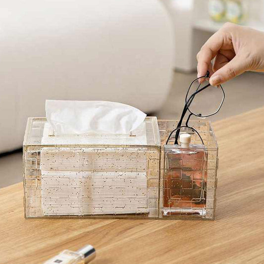 Acrylic Tissue Box With Holder