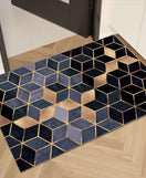 Floor Mat Absorbent Non-Slip Geometric Pattern