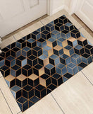 Floor Mat Absorbent Non-Slip Geometric Pattern