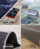 Floor Mat Absorbent Non-Slip Geometric Pattern