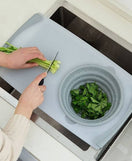 Sink Cutting Chopping Board With Draining Storage Basket