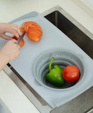 Sink Cutting Chopping Board With Draining Storage Basket