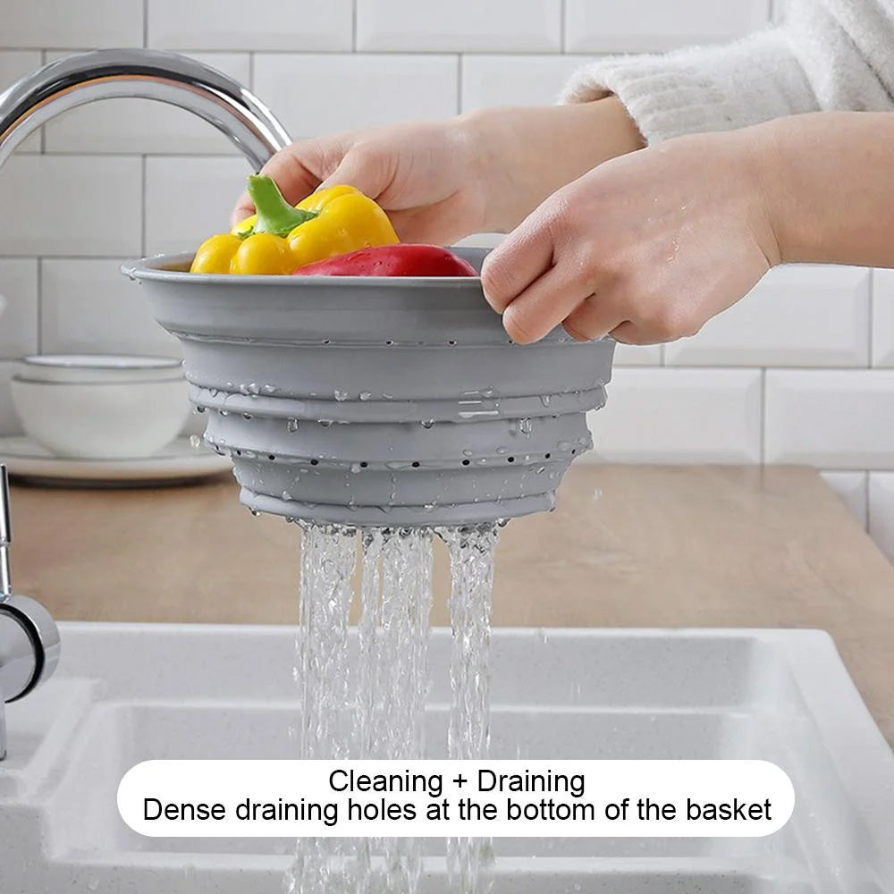 Sink Cutting Chopping Board With Draining Storage Basket