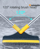 2 In 1 Floor Scrub Brush Rotating With Long Handle