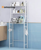 Over The Commode Iron Organizer Bathroom Shelf