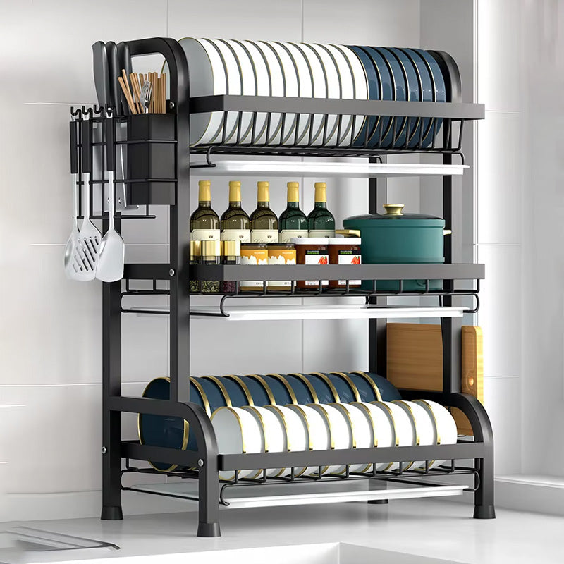 3 Layer Multi-Tiered Dish Storage Rack