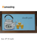 Doodh Patti Kettle Design Tray-Wooden