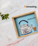 Doodh Patti Kettle Design Tray-Wooden