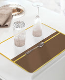 Anti-Slip Dish Drying/Dining Table Mat-Water Absorbent-(Design-A)