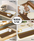 Anti-Slip Dish Drying/Dining Table Mat-Water Absorbent-(Design-A)