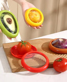 Silicone Fruit Storage Container With Twist-Off Lid Pack Of 4