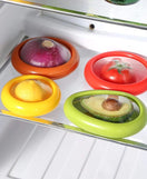 Silicone Fruit Storage Container With Twist-Off Lid Pack Of 4