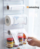 5-Tier Multi-Functional Storage Shelf For Hanging On The Fridge