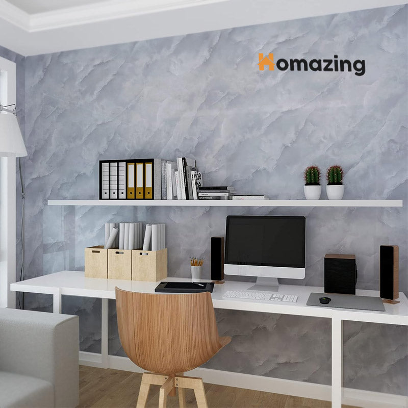 Marble Adhesive Paper Grey 60 x 200 cm