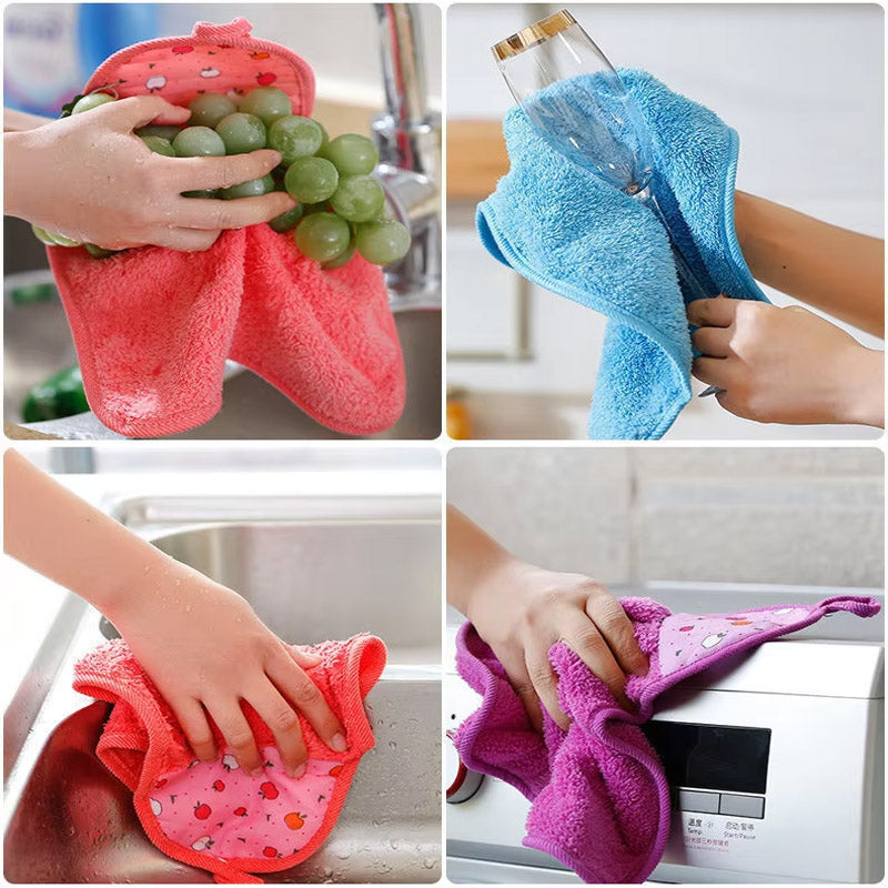 Hanging Soft Hand Wipe Towel-Pack Of 5