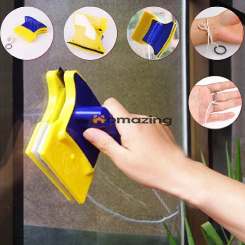 Window Wiper Glass Cleaner Double Side Magnetic