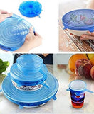 6 Pcs Silicone Covers Lid - Airtight Bowl Cover Lid