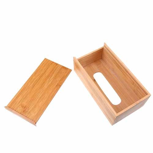 Tissue Box Wooden Rectangular