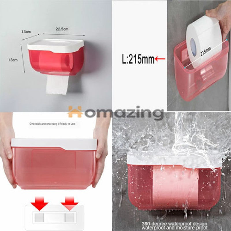 Tissue Roll Holder Adhesive Wall Mounted