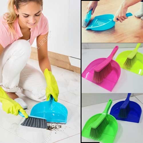 Dust Pan With Brush