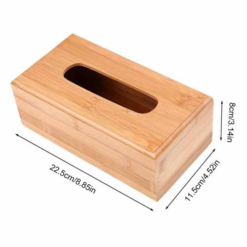 Tissue Box Wooden Rectangular