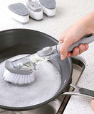 Liquid Soap Dishwashing Brush Scrubber