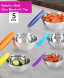 Stainless Steel Mixing Bowl 5 Pcs