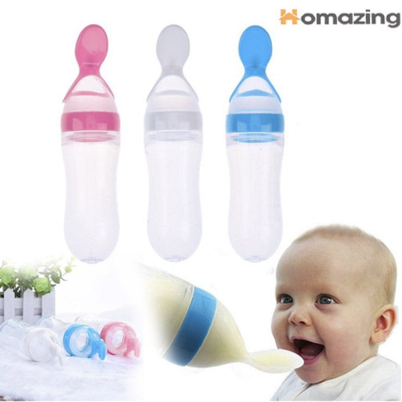 Baby Feeding Bottle With Spoon