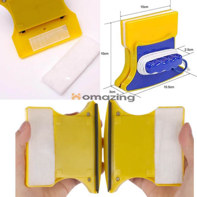 Window Wiper Glass Cleaner Double Side Magnetic