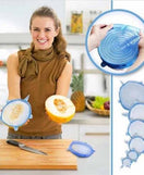 6 Pcs Silicone Covers Lid - Airtight Bowl Cover Lid