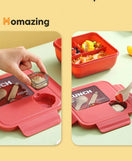 Double Compartment Lunch Box With Spoon