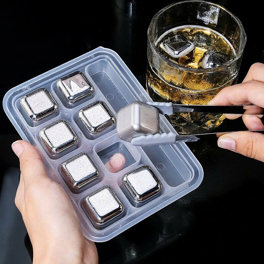 Reusable Ice Cubes Set Stainless Steel